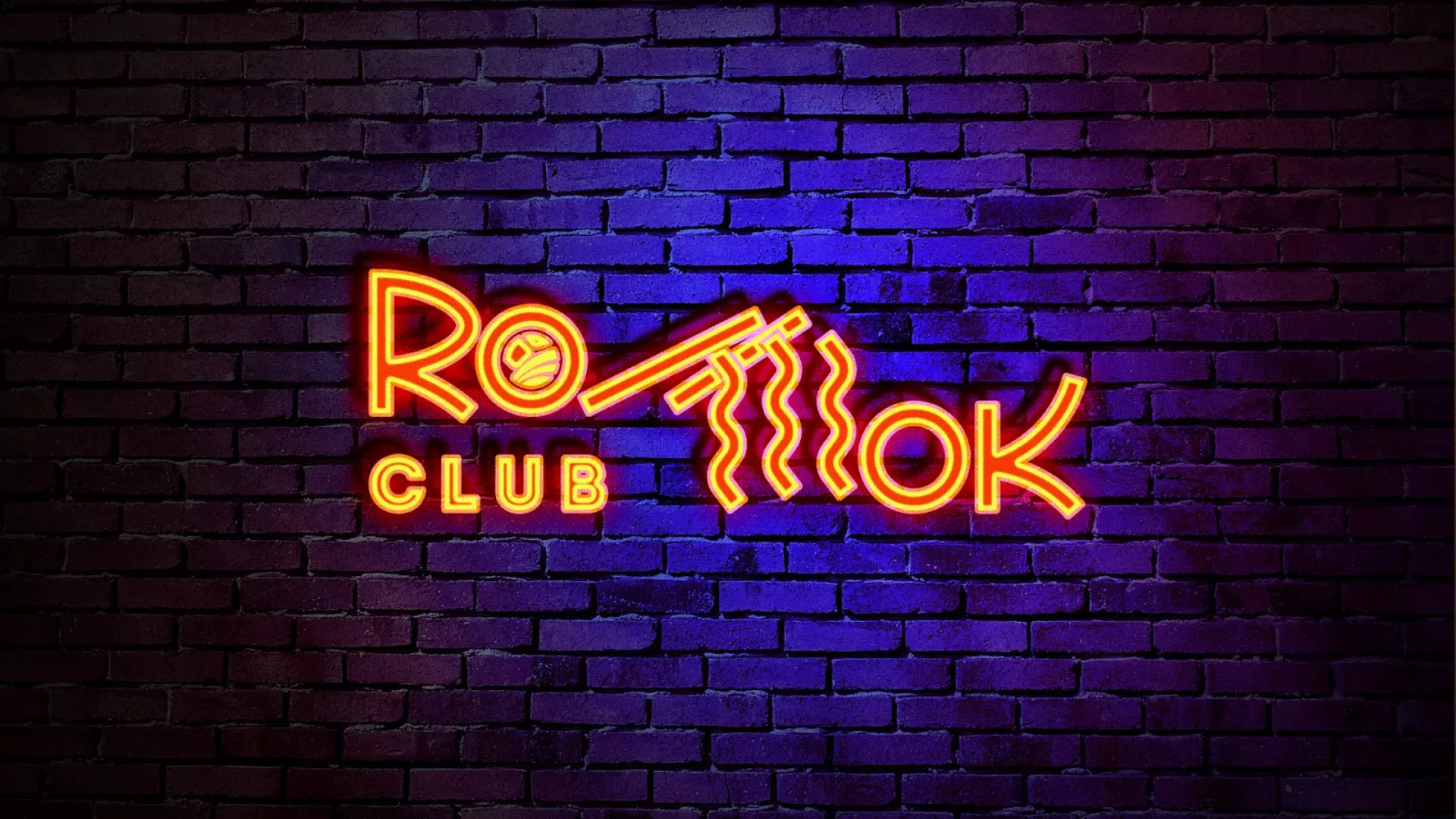 Разработка интерьерной вывески суши-бара «Roll Wok Club» в Новомосковске